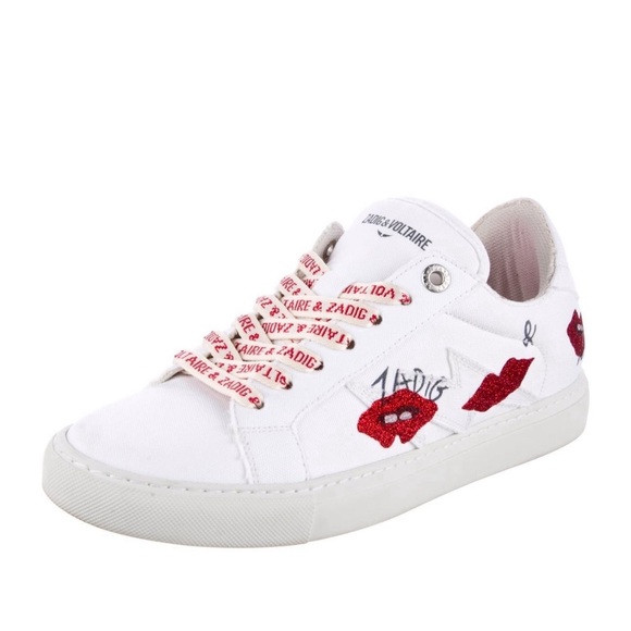 Zadig & Voltaire Logo Flash Lips Sneakers - Picture 1 of 3